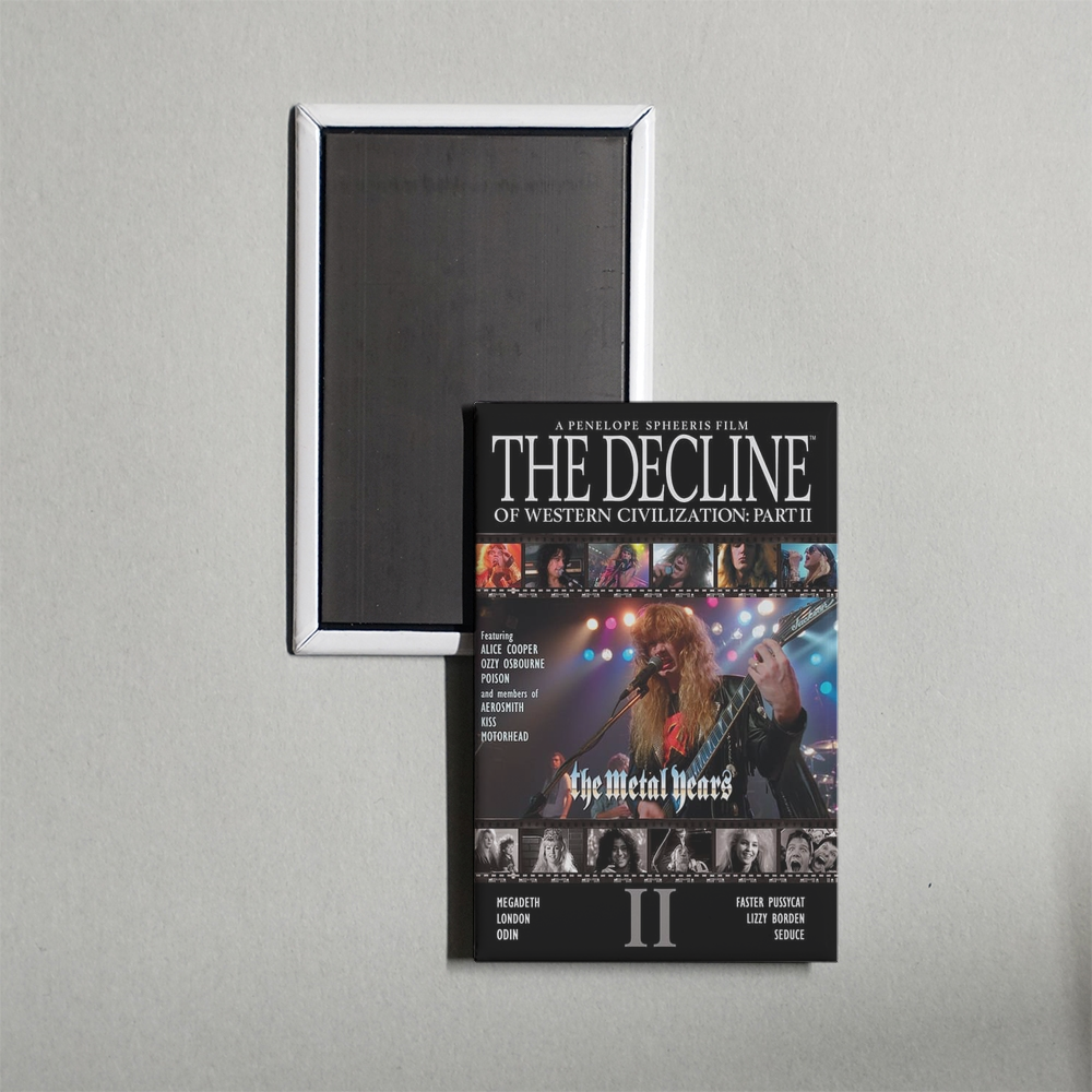 The Decline of Western Civilization Part II The Metal Years Mini Movie Fridge Magnet