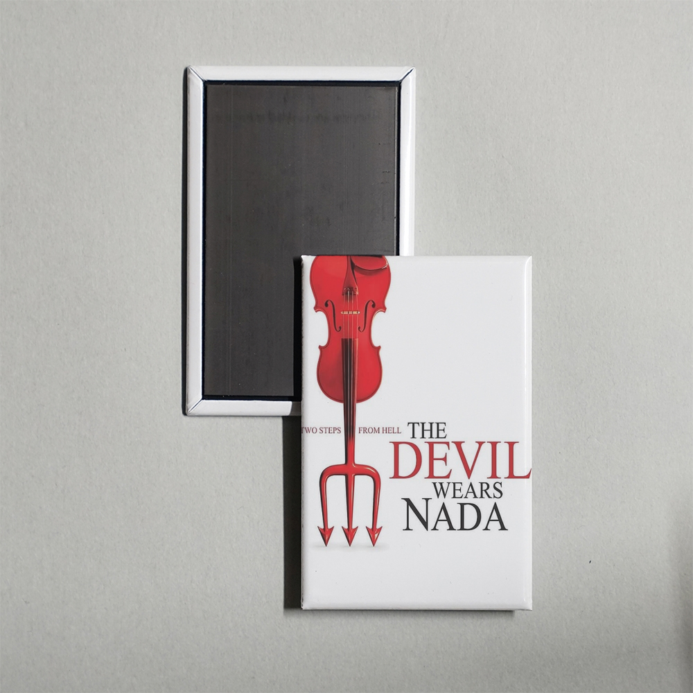 The Devil Wears Nada Mini Movie Fridge Magnet