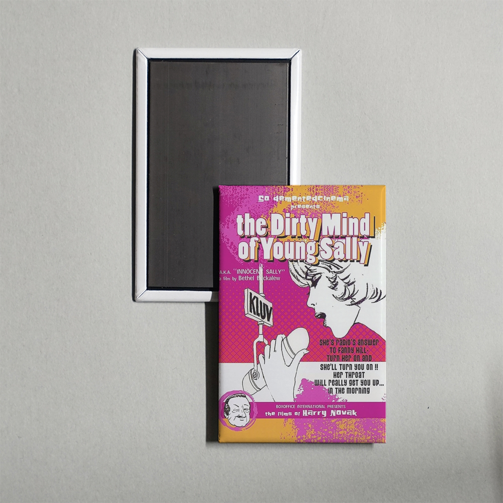 The Dirty Mind of Young Sally Mini Movie Fridge Magnet
