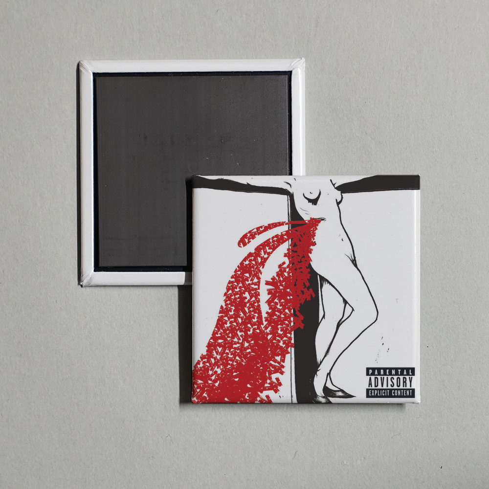 The Distillers - Coral Fang (PA Version) Album Cover Fridge Magnet