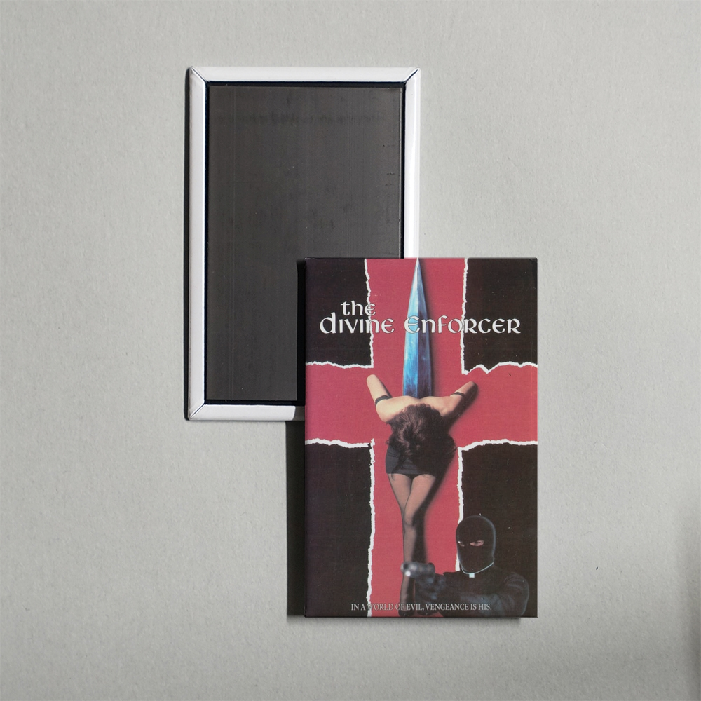 The Divine Enforcer Mini Movie Fridge Magnet