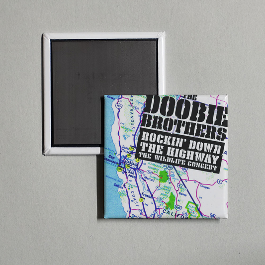 The Doobie Brothers - Rockin' Down The Highway The Wildlife Concert Album Cover Fridge Magnet