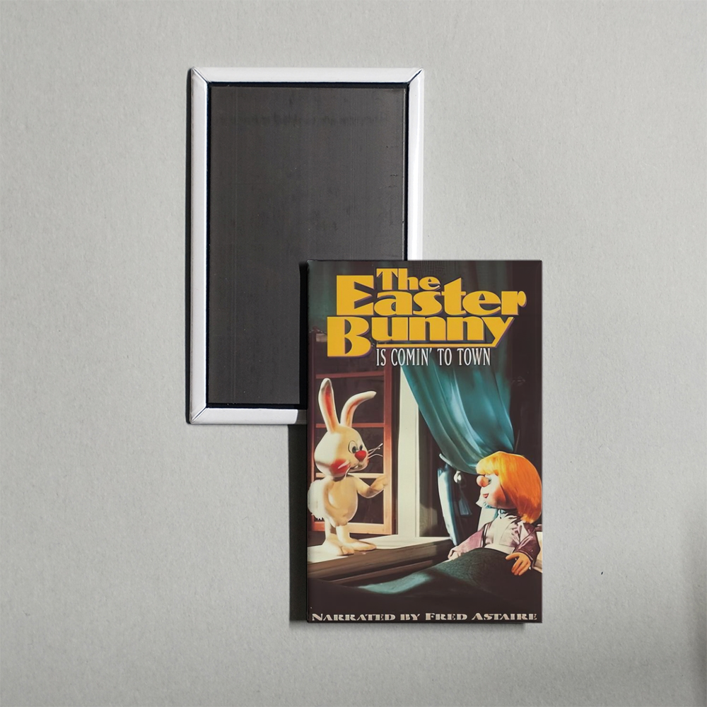 The Easter Bunny Is Comin' to Town Mini Movie Fridge Magnet