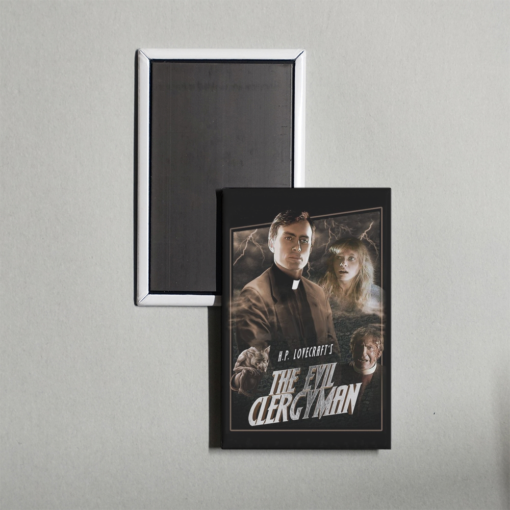 The Evil Clergyman Mini Movie Fridge Magnet