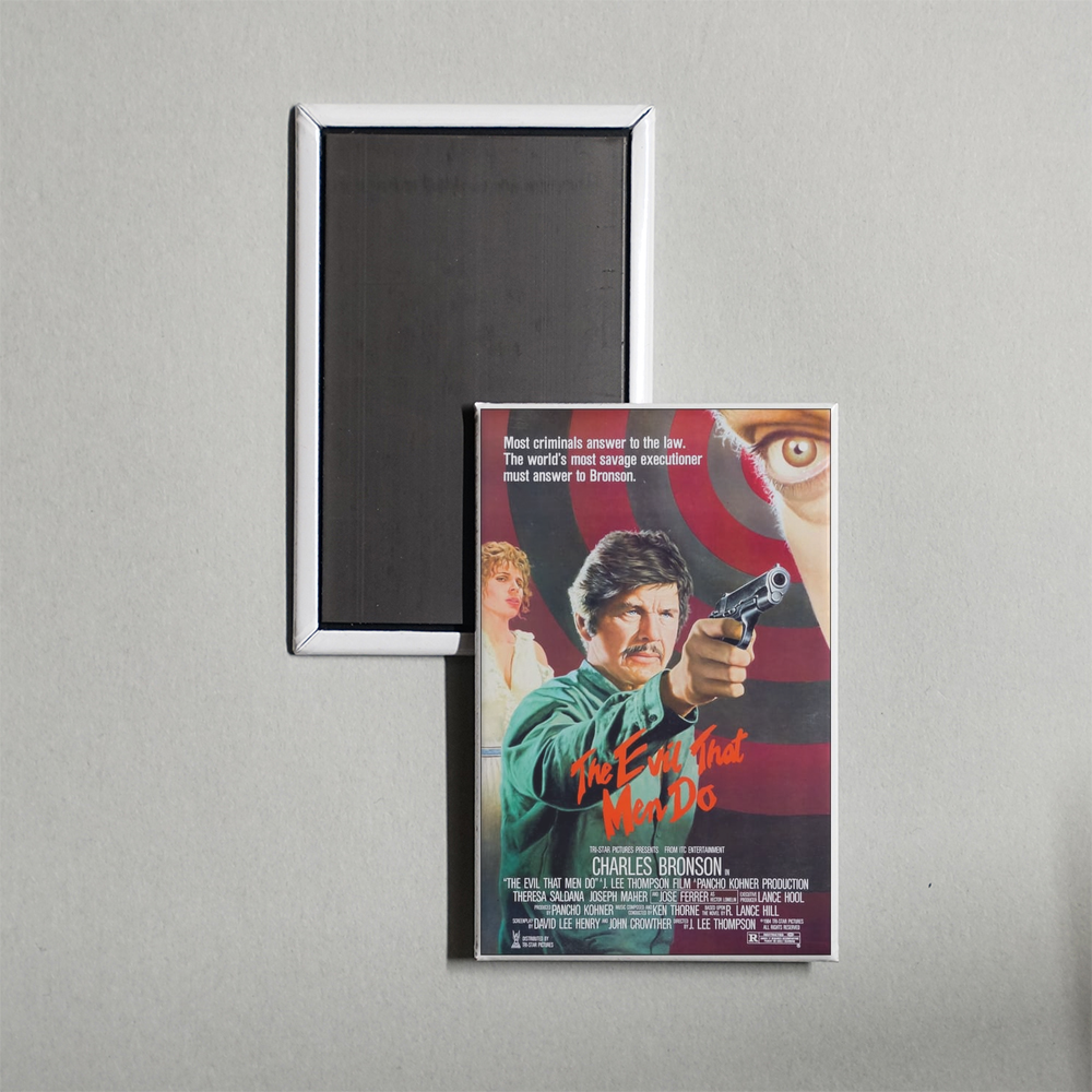 The Evil That Men Do Mini Movie Fridge Magnet
