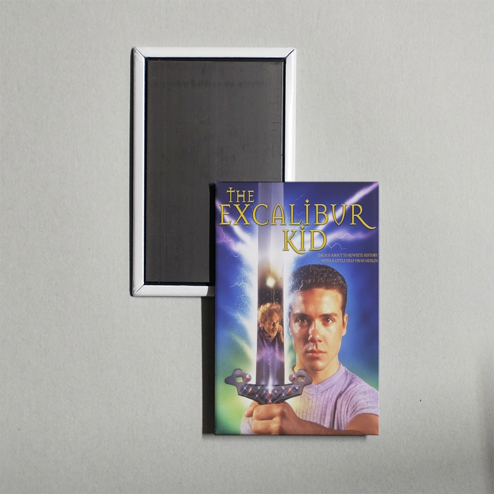 The Excalibur Kid Mini Movie Fridge Magnet