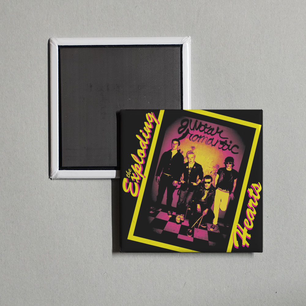 The Exploding Hearts - Guitar Romantic Album Cover Fridge Magnet
