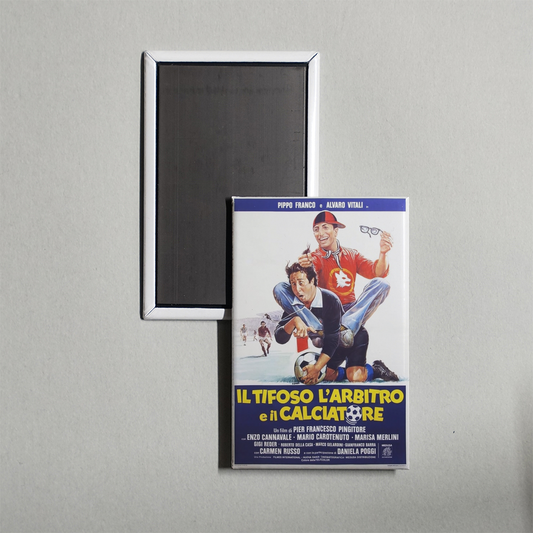The Fan, the Referee and the Footballer Mini Movie Fridge Magnet