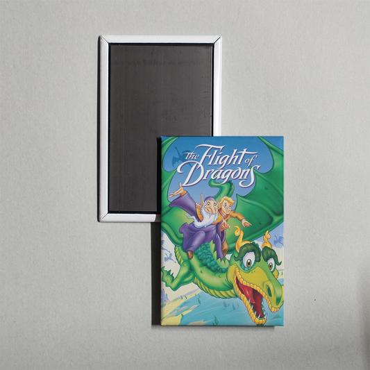 The Flight of Dragons Mini Movie Fridge Magnet