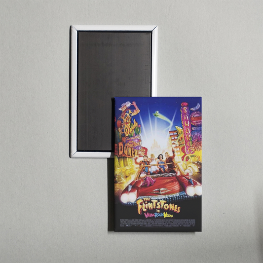 The Flintstones in Viva Rock Vegas Mini Movie Fridge Magnet