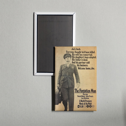 The Forgotten Man Mini Movie Fridge Magnet