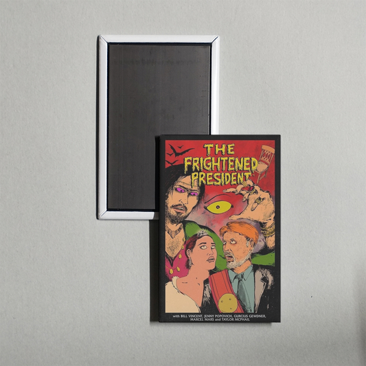 The Frightened President Mini Movie Fridge Magnet