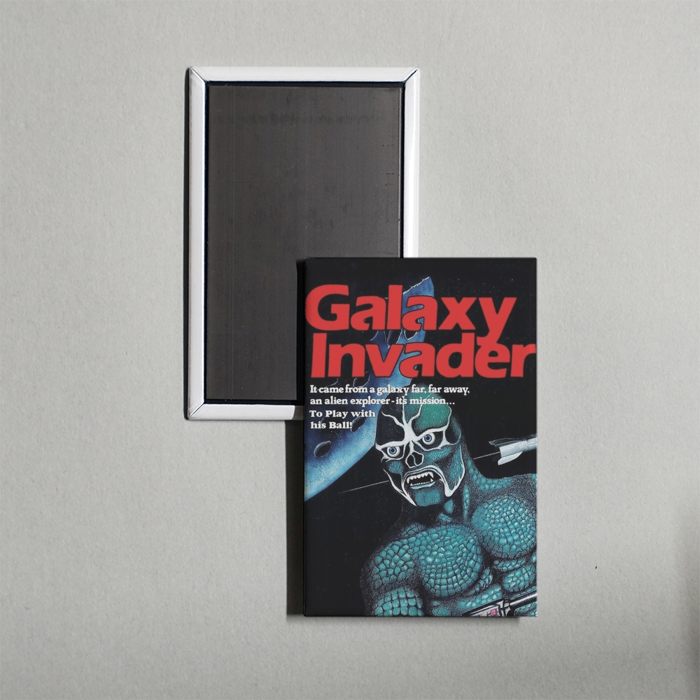 The Galaxy Invader Mini Movie Fridge Magnet