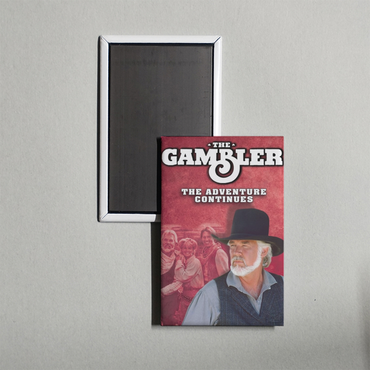 The Gambler The Adventure Continues Mini Movie Fridge Magnet
