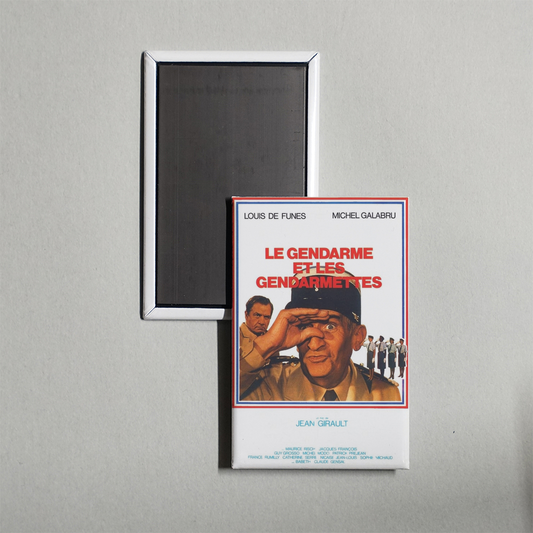 The Gendarme and the Gendarmettes Mini Movie Fridge Magnet