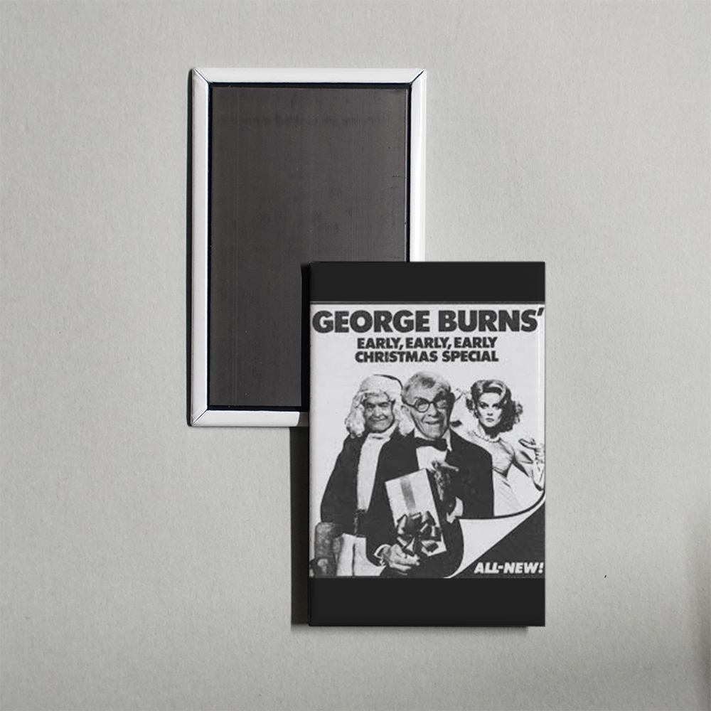 The George Burns (Early) Early, Early Christmas Special Mini Movie Fridge Magnet