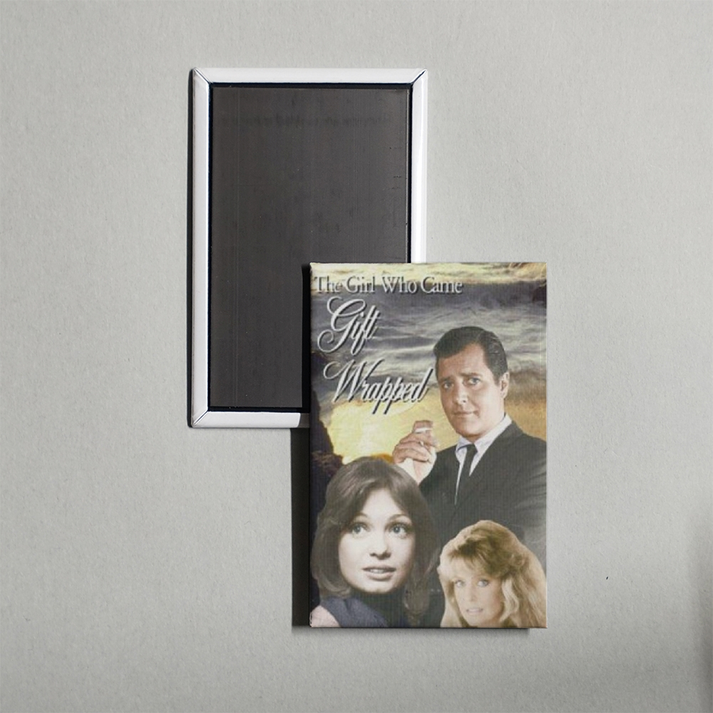 The Girl Who Came Gift-Wrapped Mini Movie Fridge Magnet