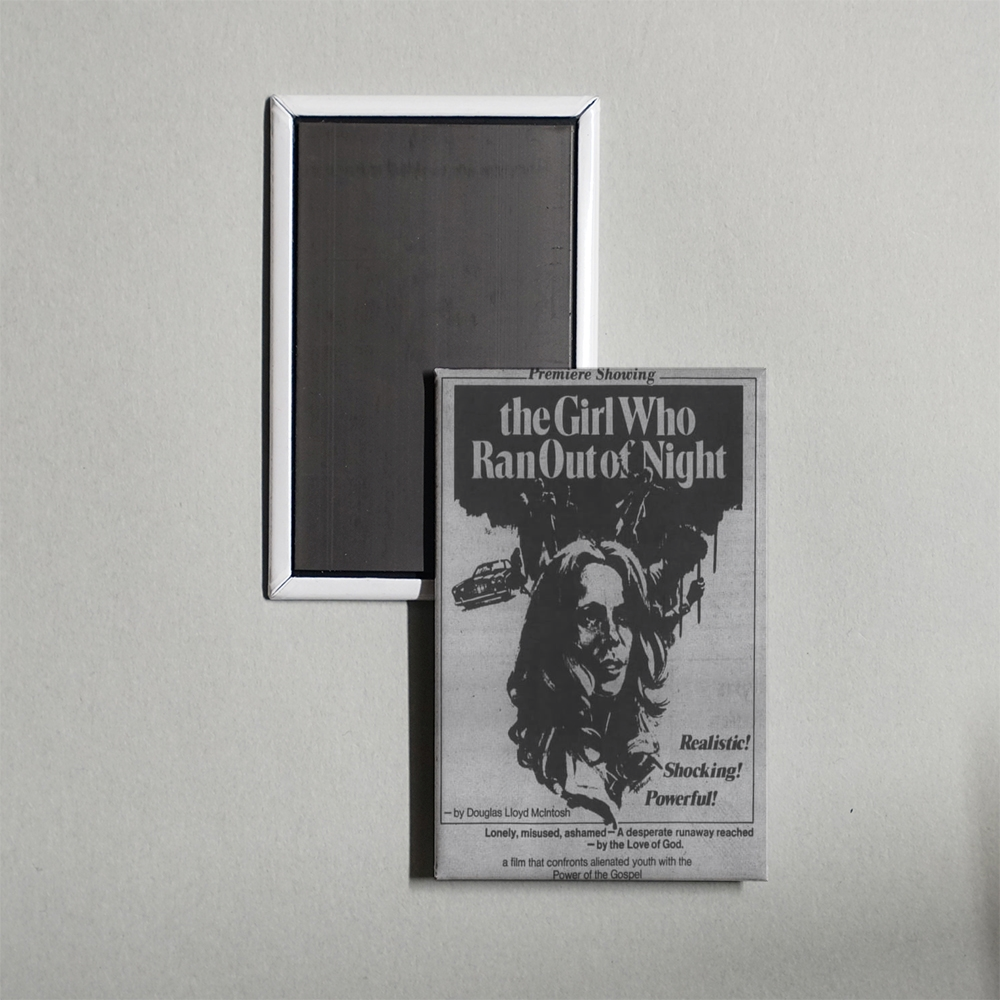 The Girl Who Ran Out of Night Mini Movie Fridge Magnet