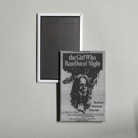 The Girl Who Ran Out of Night Mini Movie Fridge Magnet