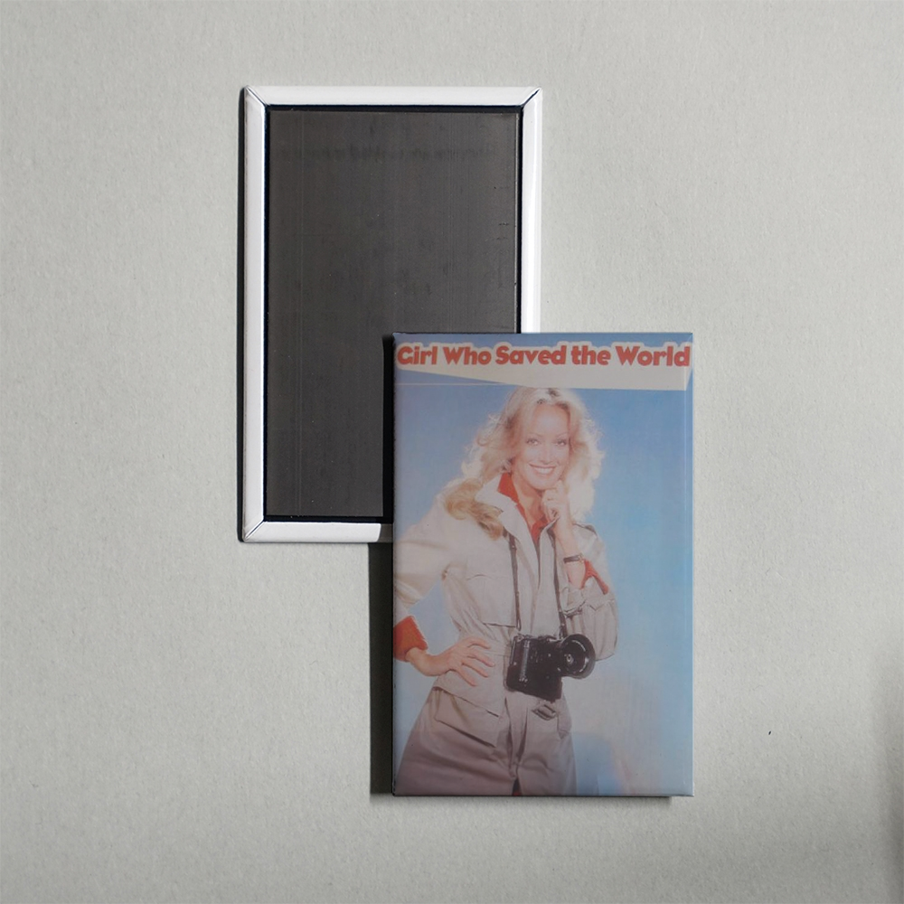 The Girl Who Saved the World Mini Movie Fridge Magnet