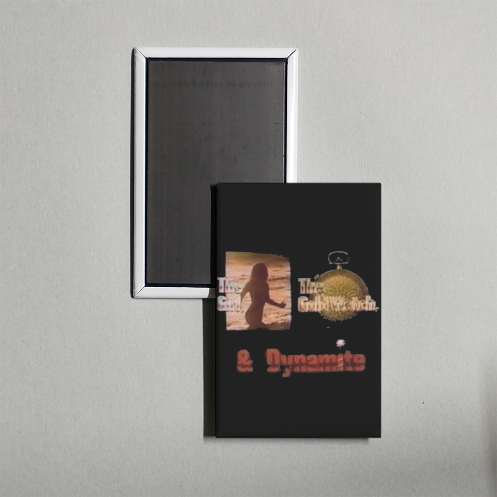 The Girl, the Gold Watch & Dynamite Mini Movie Fridge Magnet