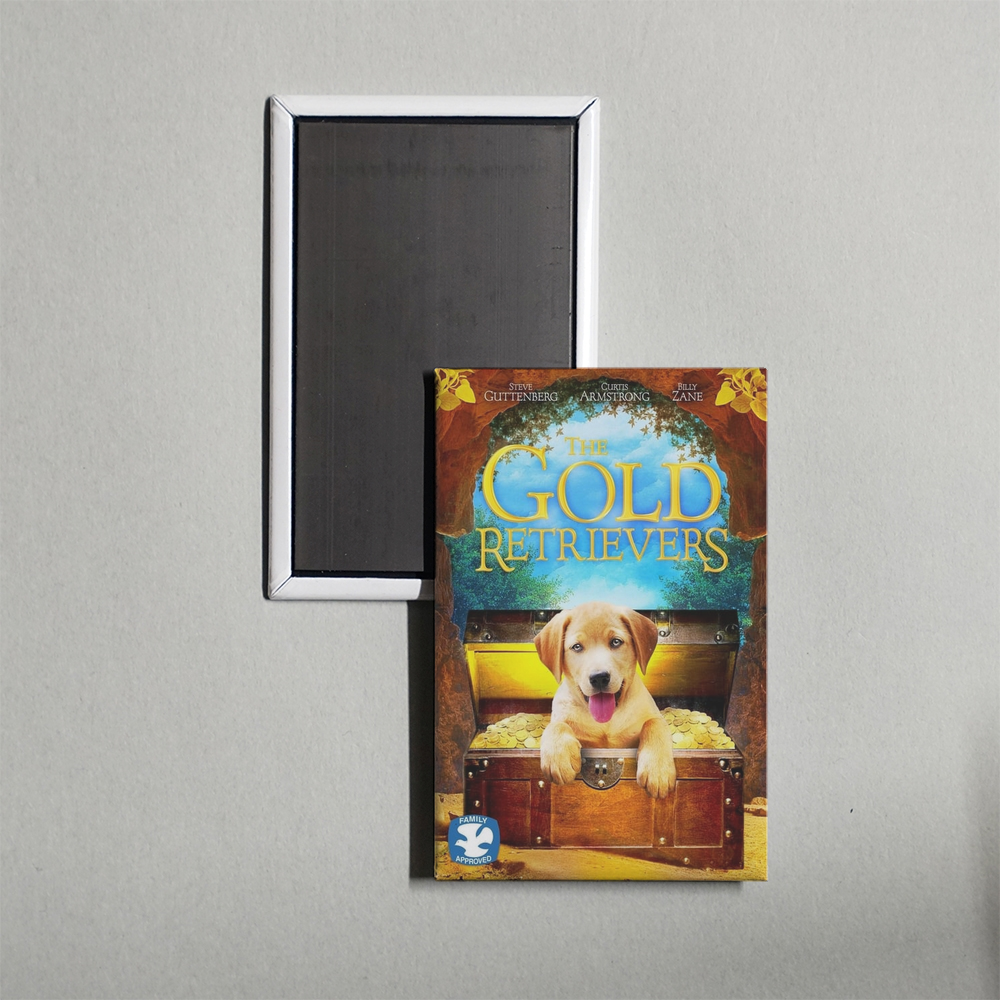 The Gold Retrievers Mini Movie Fridge Magnet