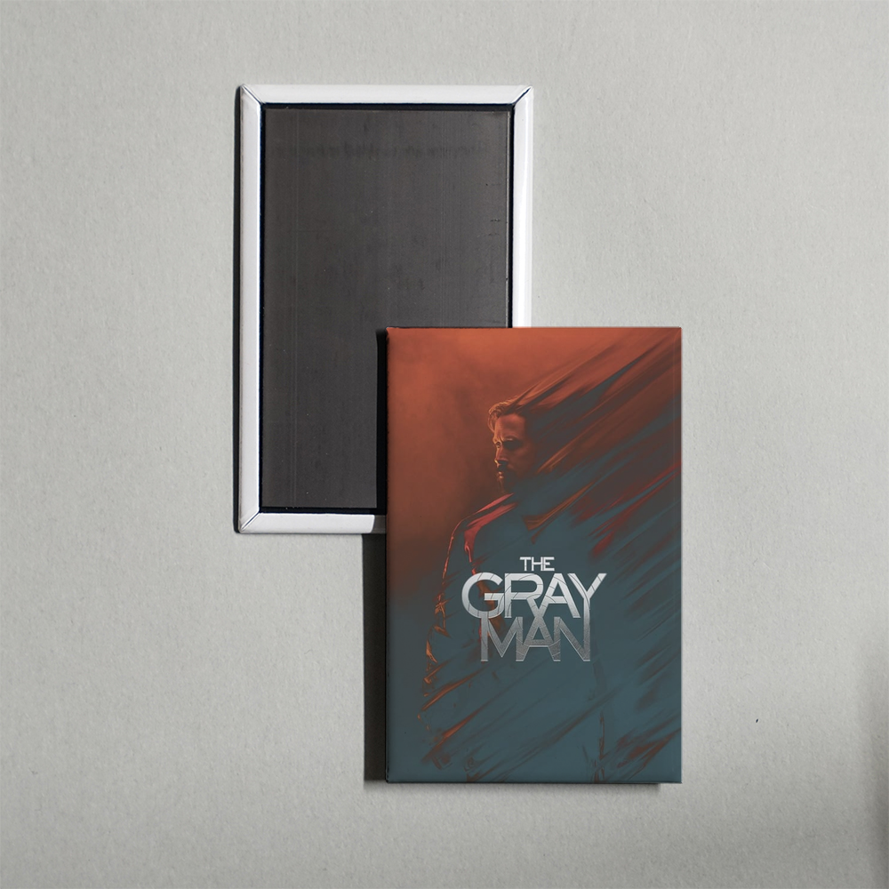 The Gray Man Mini Movie Fridge Magnet