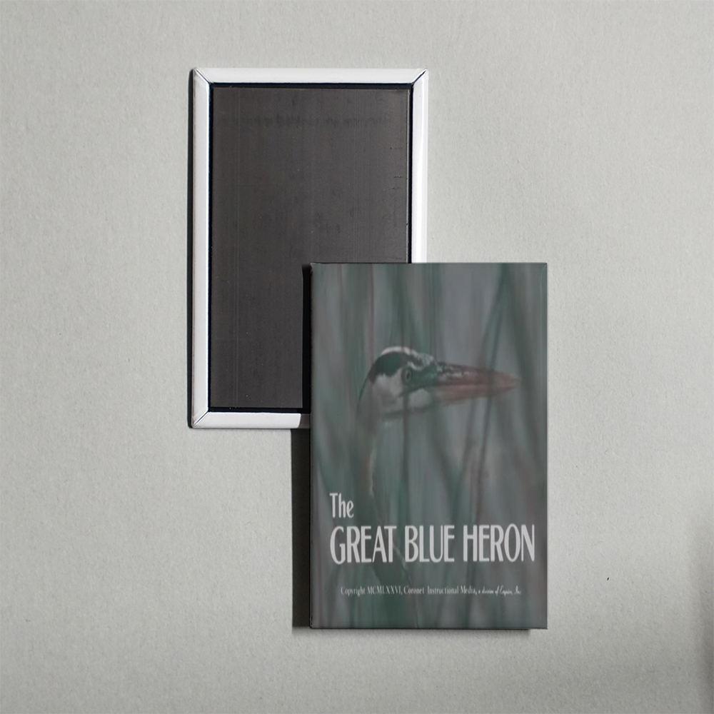 The Great Blue Heron Mini Movie Fridge Magnet