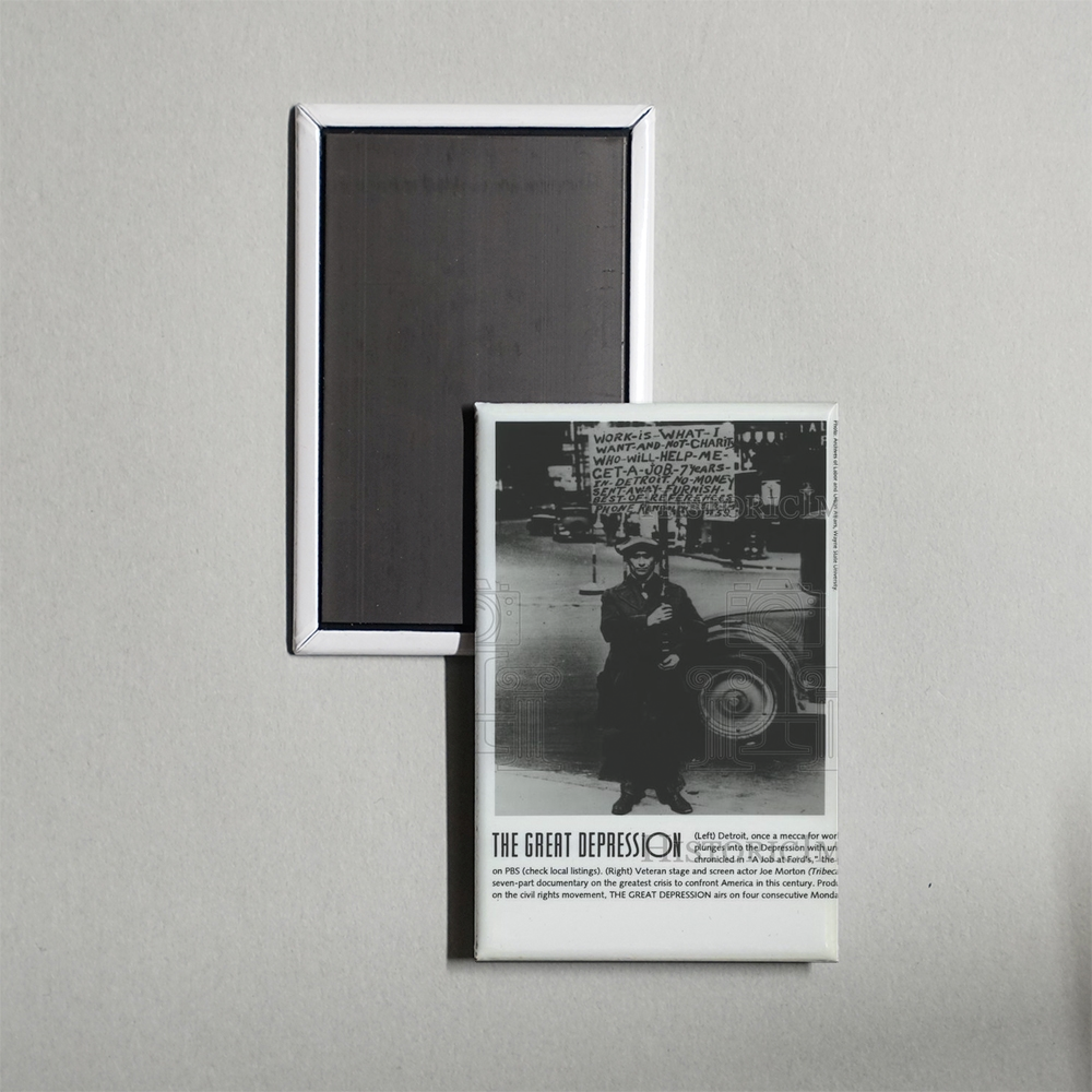 The Great Depression A Job at Ford's Mini Movie Fridge Magnet