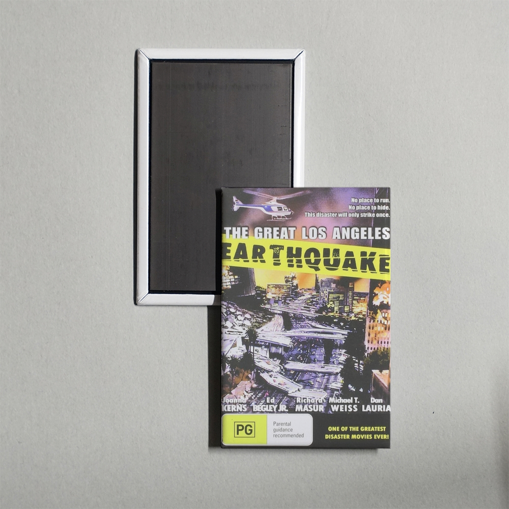 The Great Los Angeles Earthquake Mini Movie Fridge Magnet