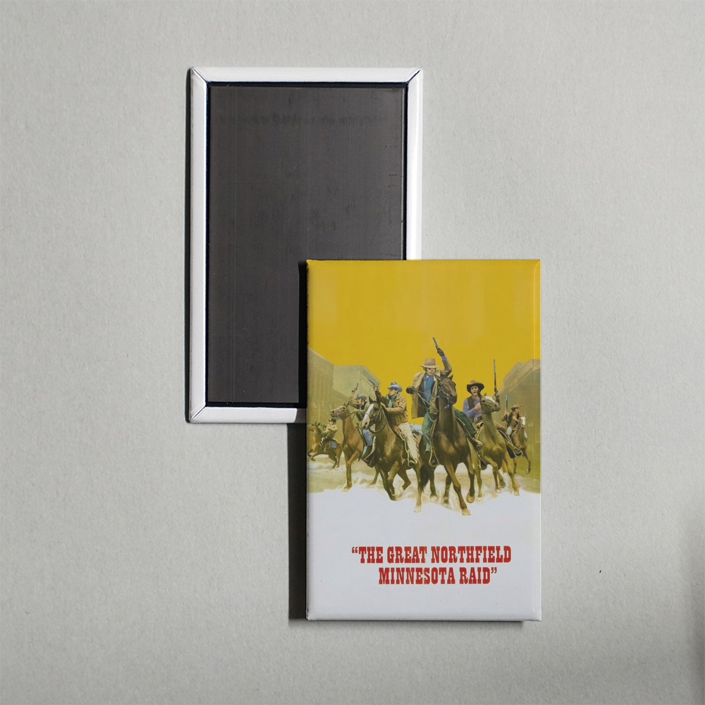 The Great Northfield Minnesota Raid Mini Movie Fridge Magnet
