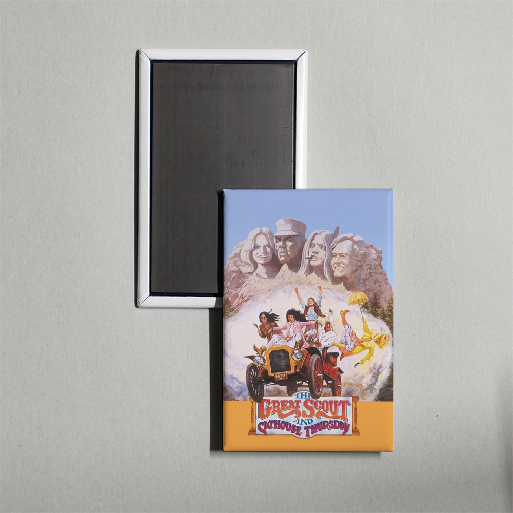 The Great Scout & Cathouse Thursday Mini Movie Fridge Magnet