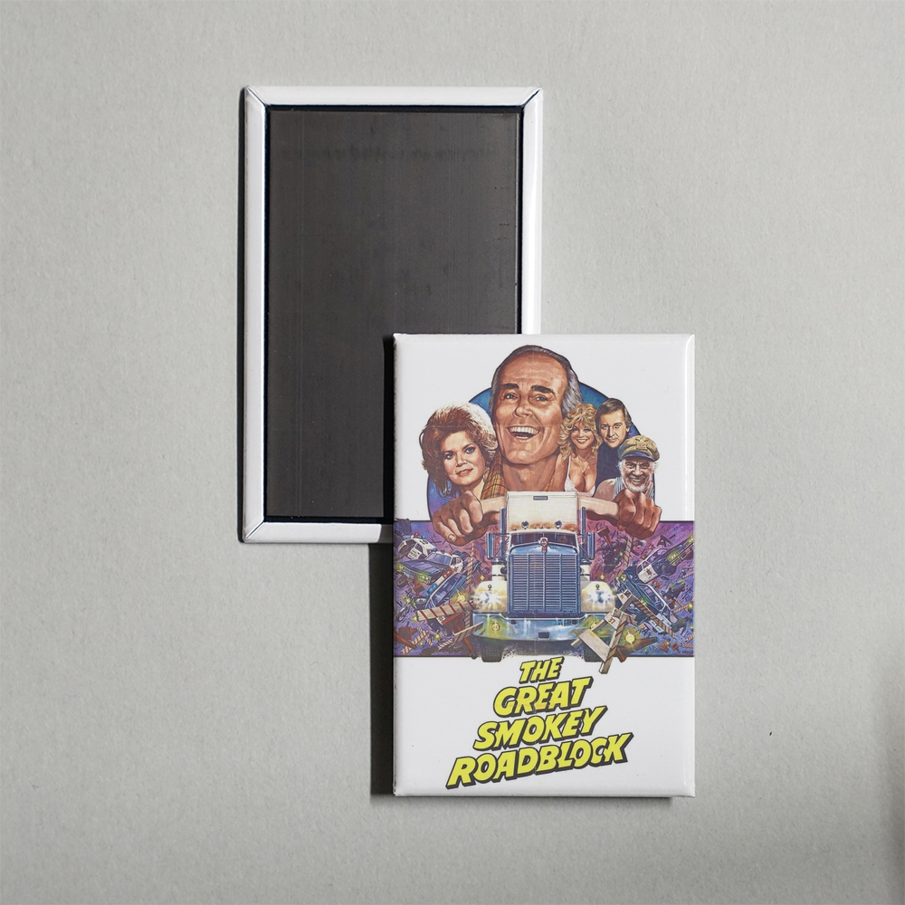 The Great Smokey Roadblock Mini Movie Fridge Magnet