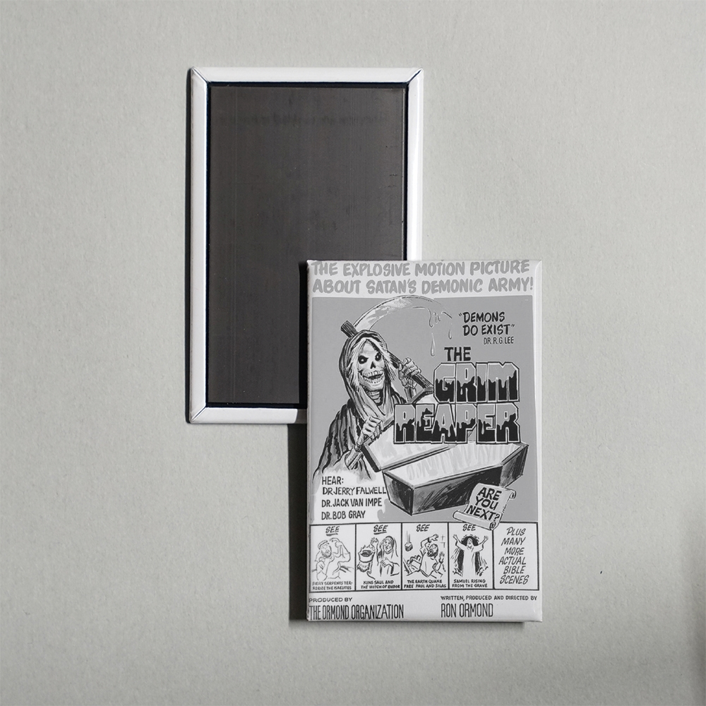 The Grim Reaper Mini Movie Fridge Magnet