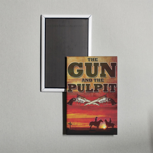 The Gun and the Pulpit Mini Movie Fridge Magnet