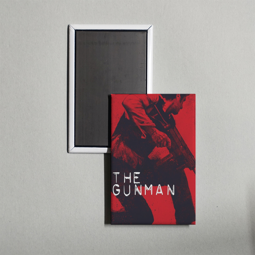 The Gunman Mini Movie Fridge Magnet