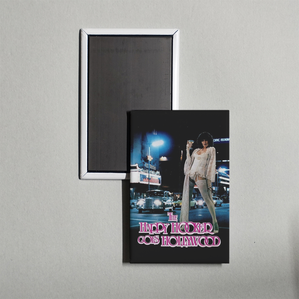 The Happy Hooker Goes Hollywood Mini Movie Fridge Magnet