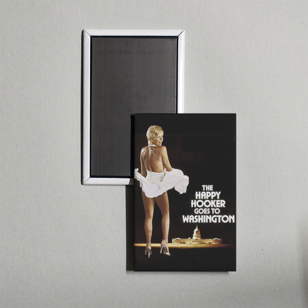 The Happy Hooker Goes to Washington Mini Movie Fridge Magnet