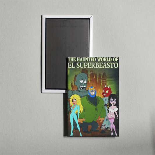 The Haunted World of El Superbeasto Mini Movie Fridge Magnet