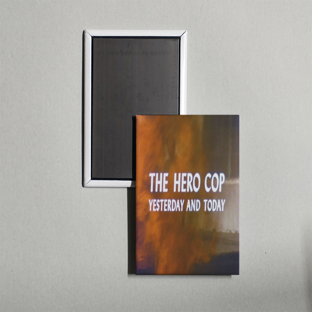 The Hero Cop Yesterday and Today Mini Movie Fridge Magnet