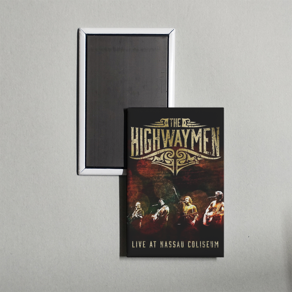 The Highwaymen Live at Nassau Coliseum Mini Movie Fridge Magnet