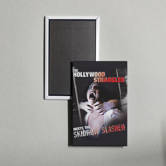 The Hollywood Strangler Meets the Skid Row Slasher Mini Movie Fridge Magnet