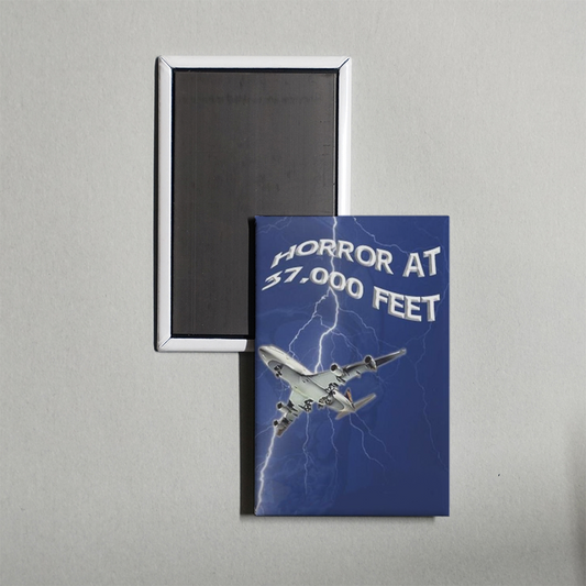 The Horror at 37,000 Feet Mini Movie Fridge Magnet