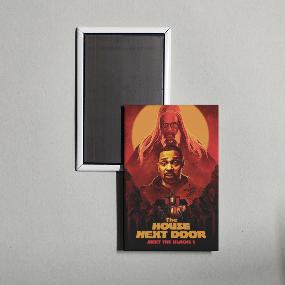 The House Next Door Meet the Blacks 2 Mini Movie Fridge Magnet
