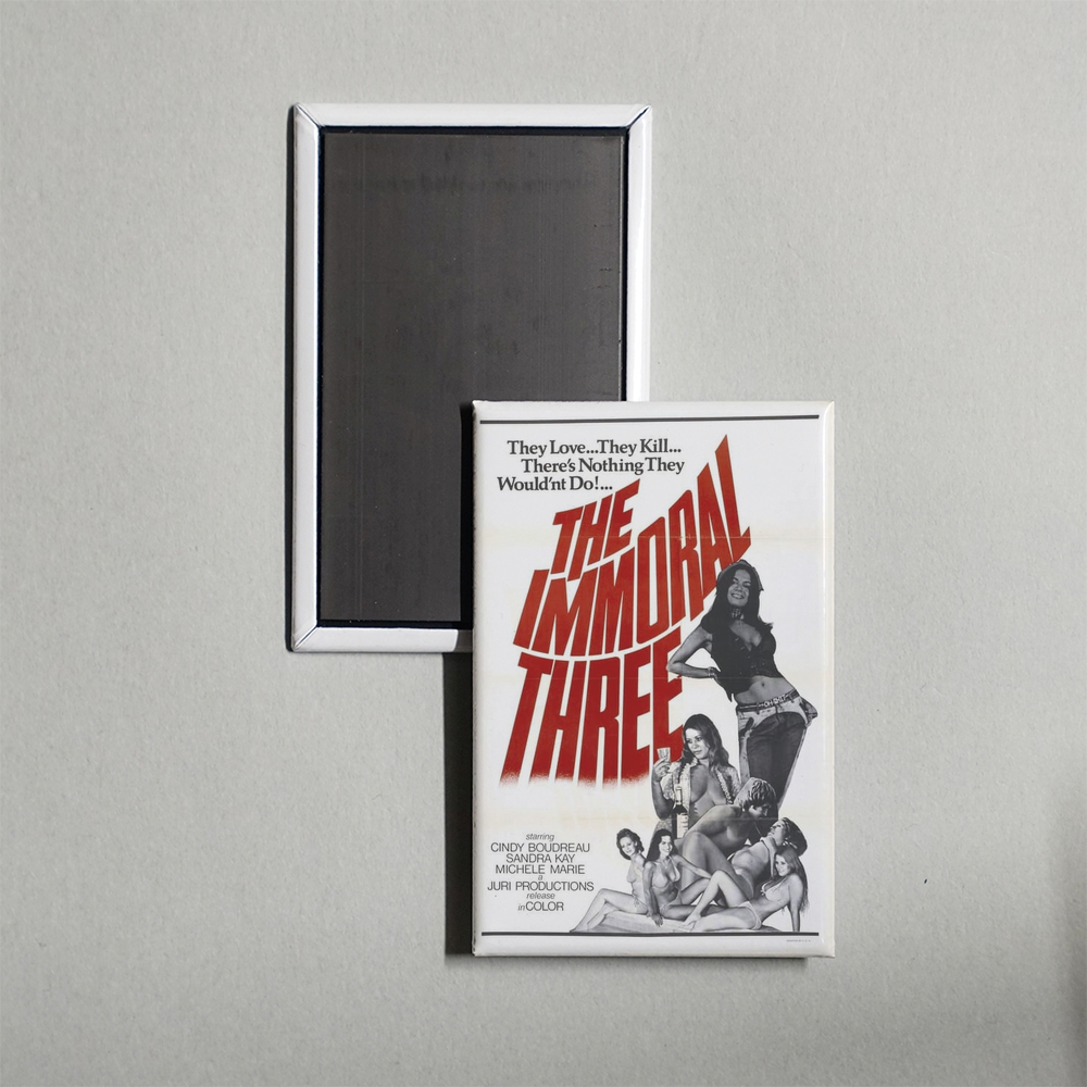 The Immoral Three Mini Movie Fridge Magnet