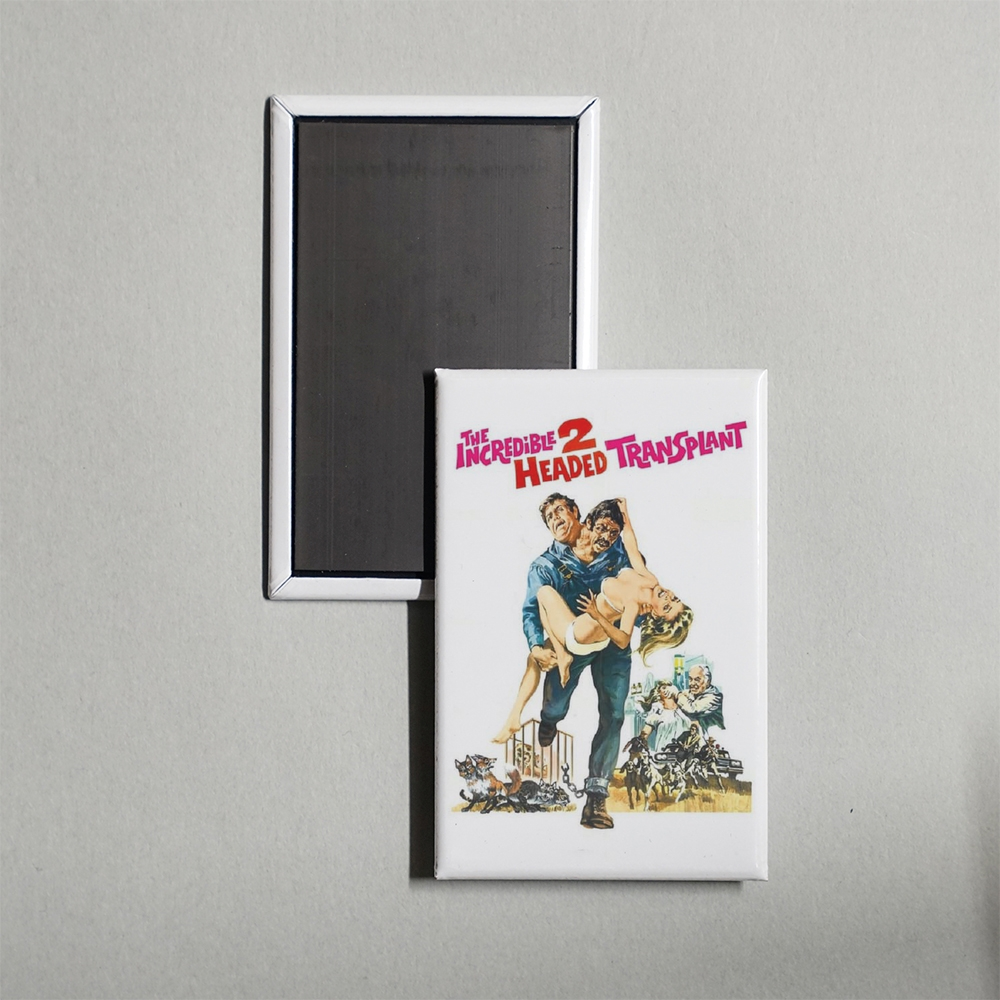 The Incredible 2-Headed Transplant Mini Movie Fridge Magnet