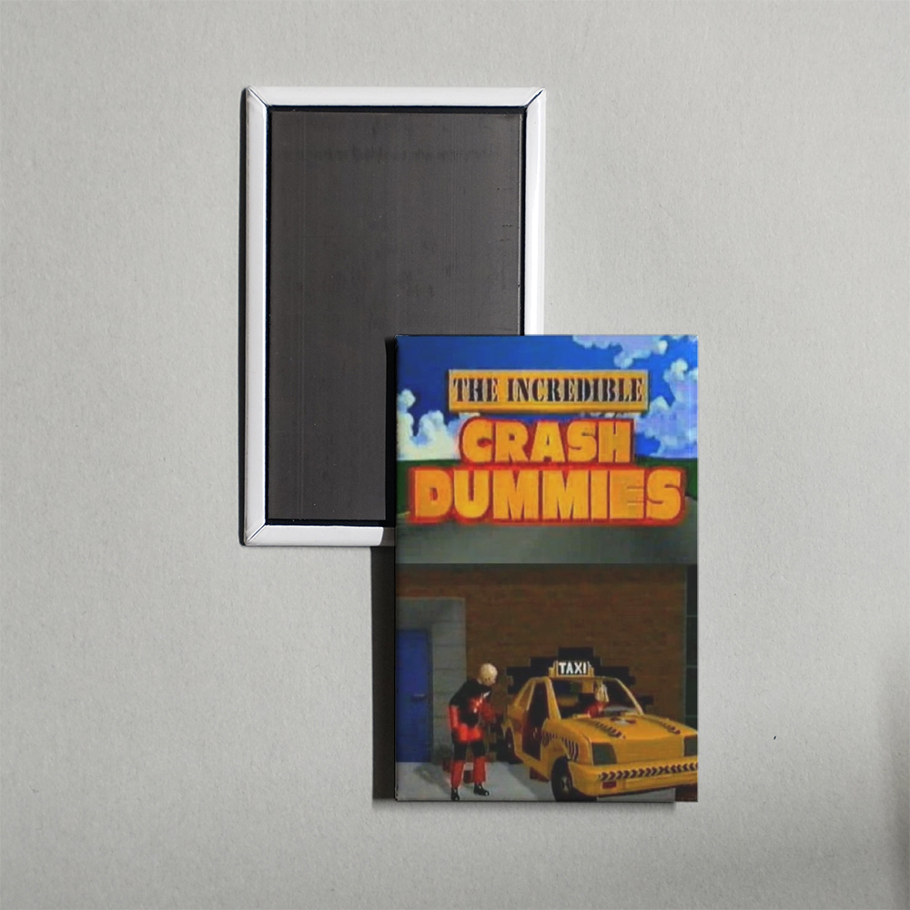 The Incredible Crash Dummies TV Show Fridge Magnet