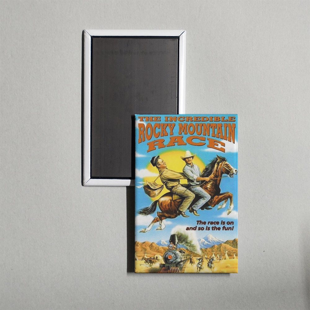The Incredible Rocky Mountain Race Mini Movie Fridge Magnet