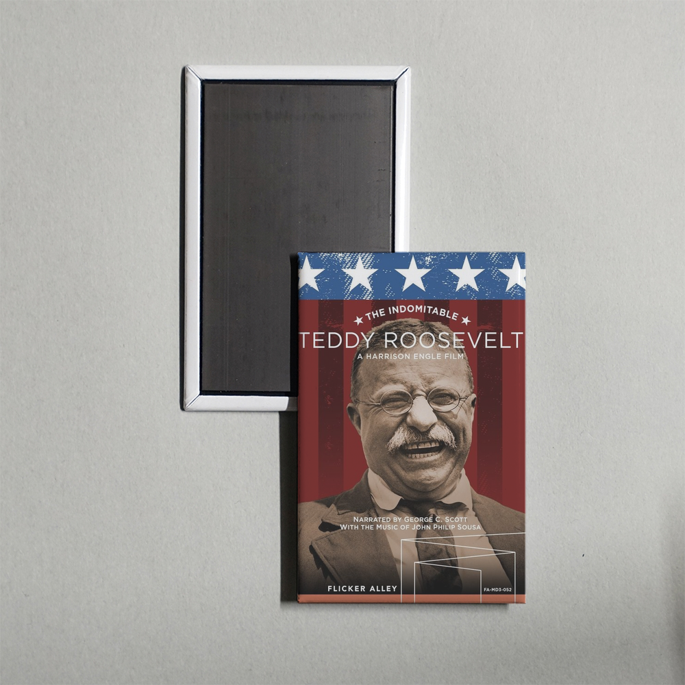 The Indomitable Teddy Roosevelt Mini Movie Fridge Magnet