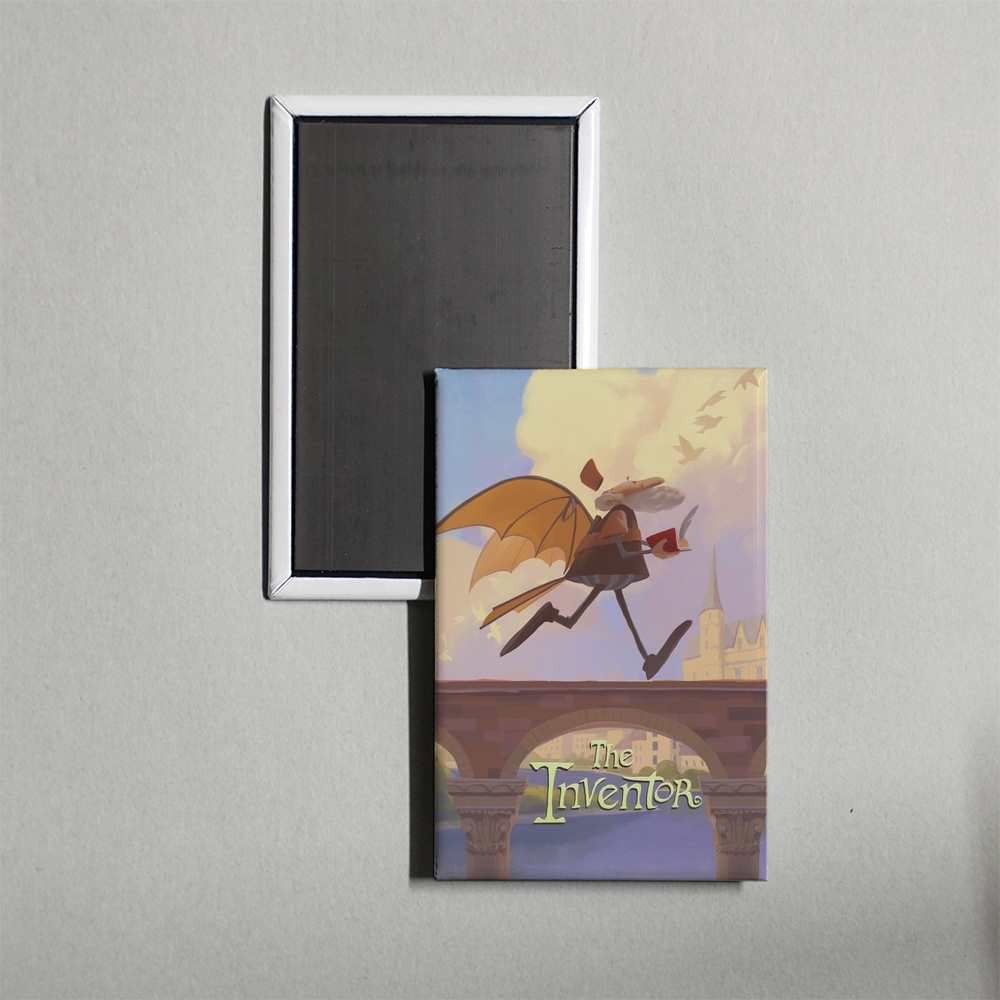 The Inventor Mini Movie Fridge Magnet